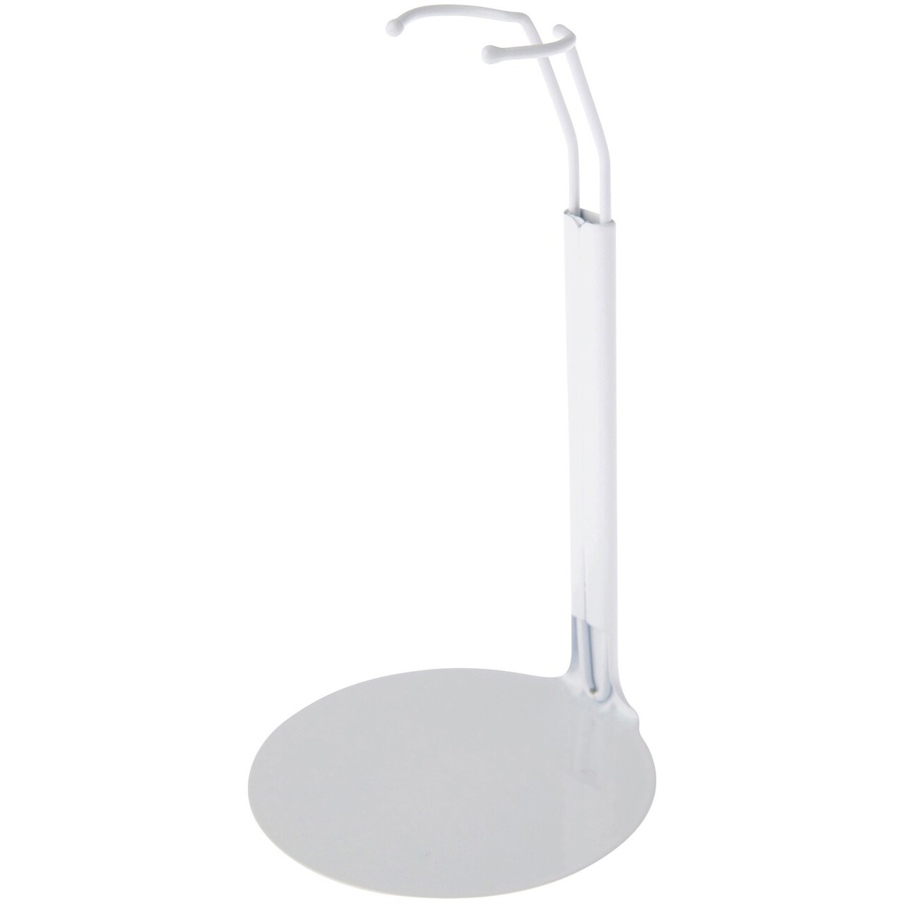 Plymor DSP-5125W White Adjustable Doll Stand, fits 10, 11, and 12 inch Slim Waist Dolls, Waist is 1.125" - 1.5" wide, 3.25" - 4" around